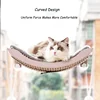 Cat Hammock Bed Comfortable Removable Arctic Fleece Sunbathe Cushion with Suction Cup for Balcony Windows Cats Hanging Beds 4