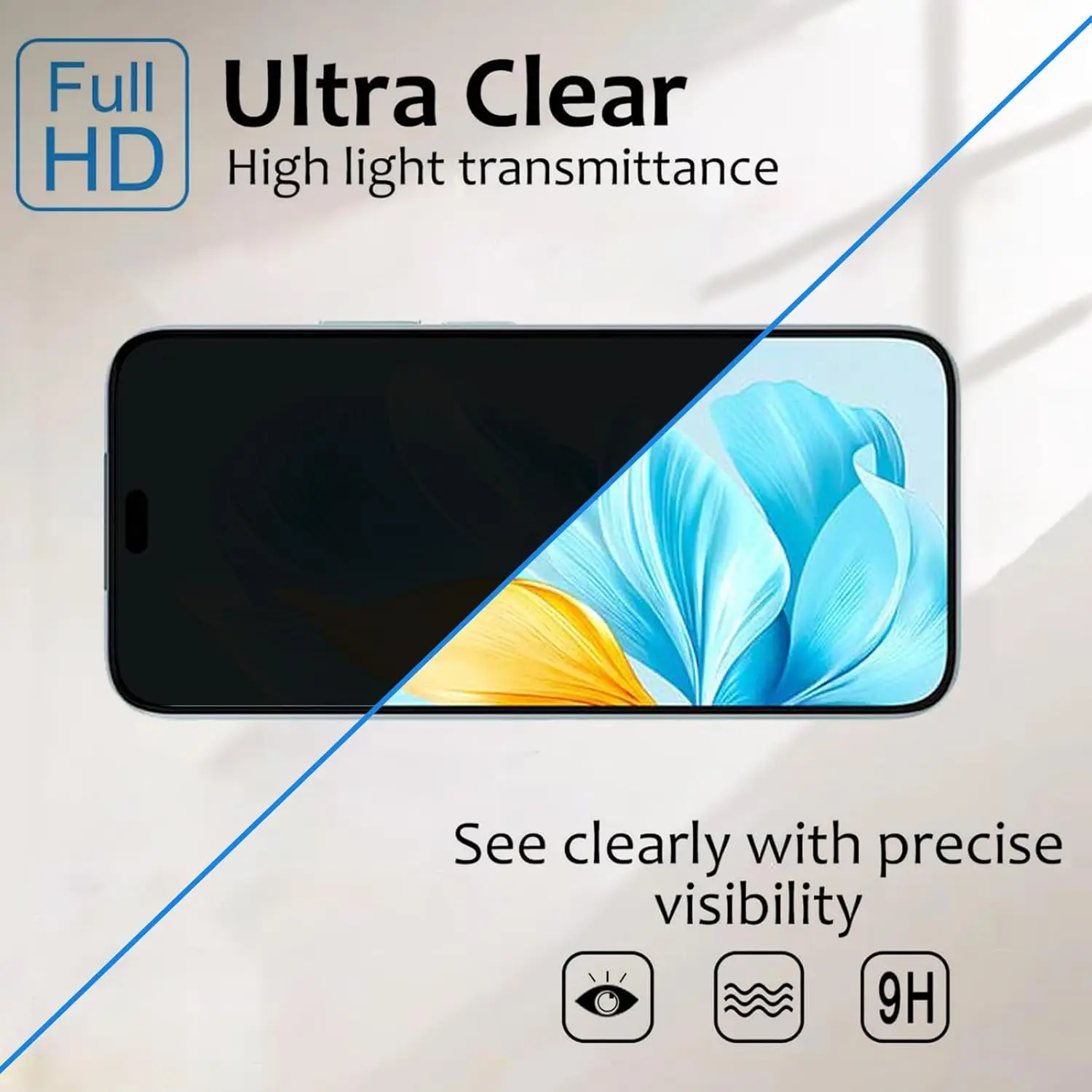 2 قطعة واقي شاشة مضاد للتجسس لهاتف Honor 200 Lite...