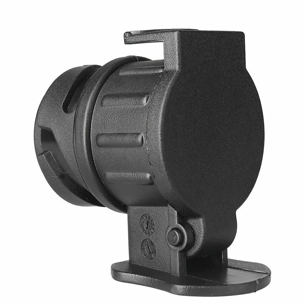 Trailer Plug Adapter Towing Adapter Towing Adaptor 13-pole To 7-pin Hole European RV Tractor Power Plug Interface Modification Socket Adapter Weather Proof Sprung Locking Flap