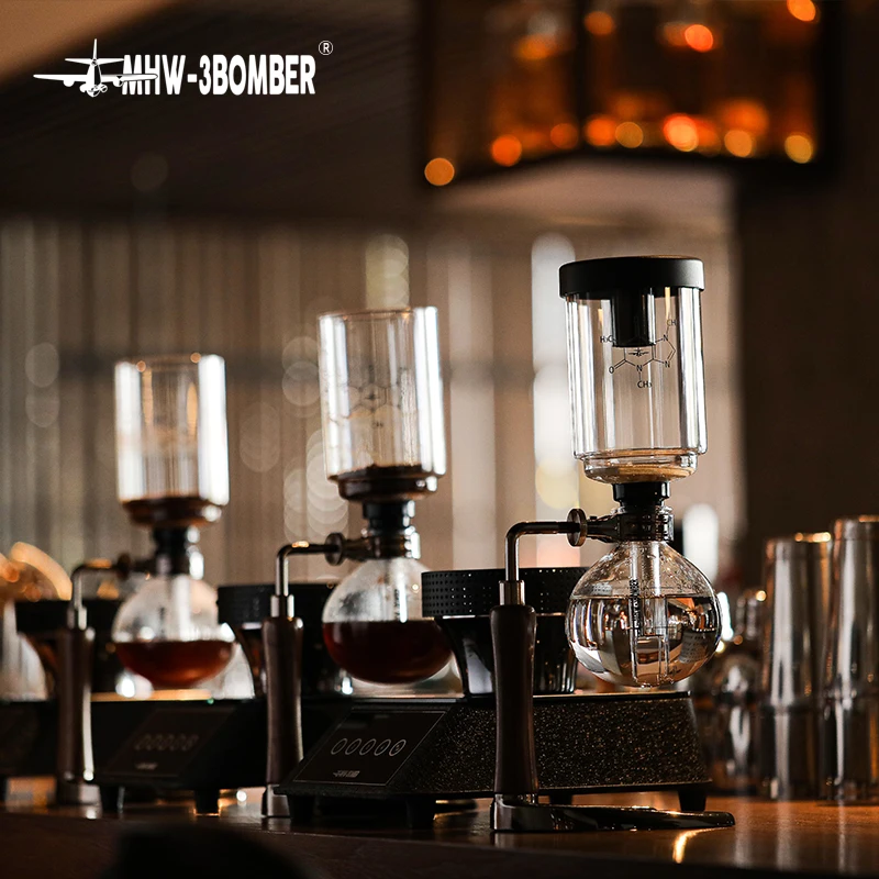 MHW-3BOMBER Siphon Coffee Maker Pots Vacuum Glass Espresso Siphon Pot
