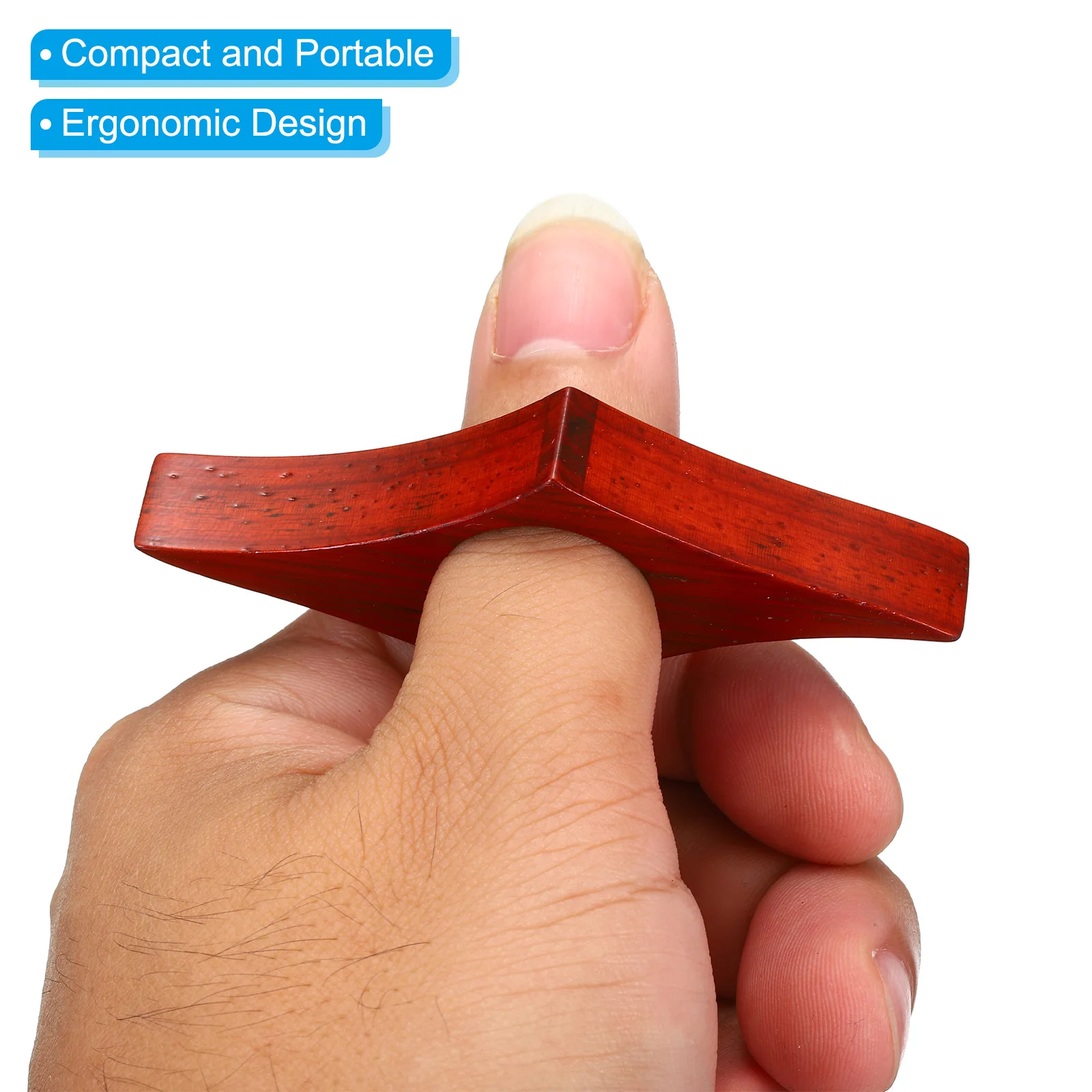 2Pcs Wooden Thumb Book Page Holder One Hand Reading Convenient Bookmark Thumb Book Support Reading Accessories for Lovers