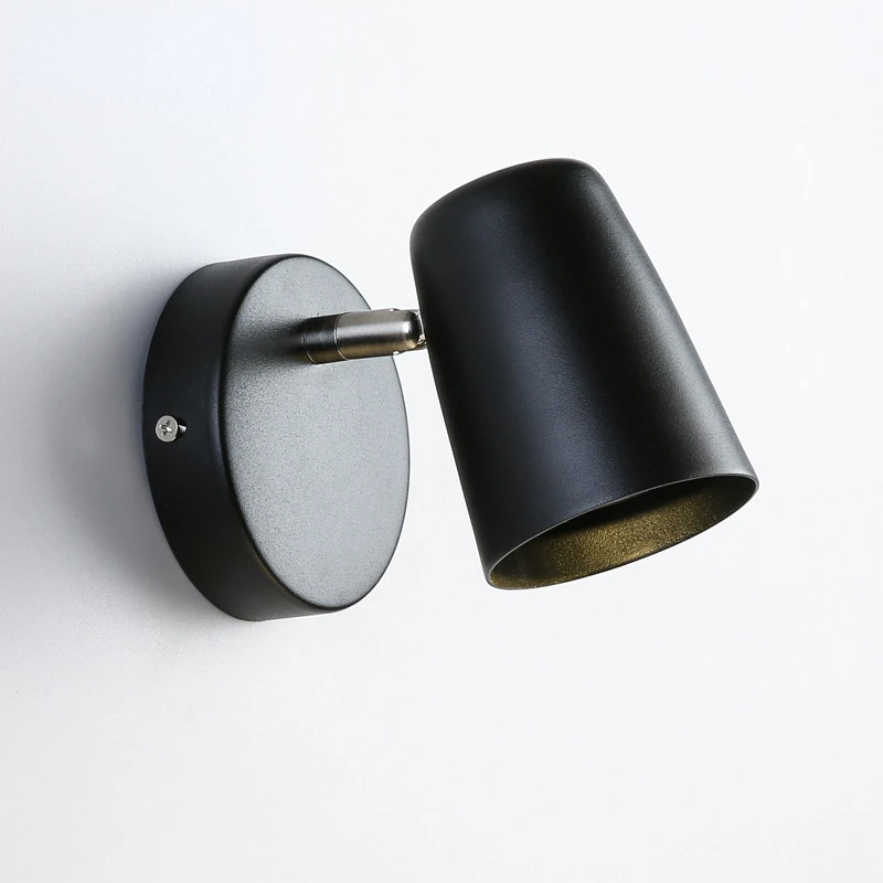 

Bedroom bedside light LED rotating reading light Nordic luxury hotel wall light simple and creative corridor retro wall light