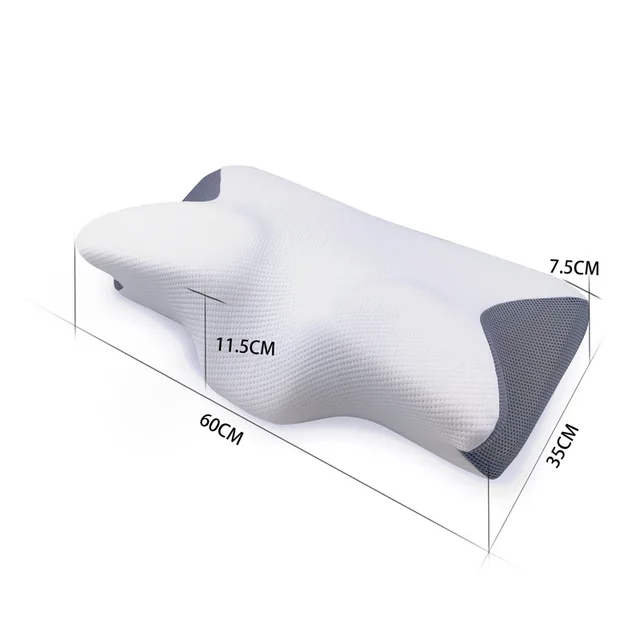 Oreiller Orth4WD Anti-Cervical pour DorPanier, en Forme de Papillon, Mousse à Mémoire de Forme – Image 6