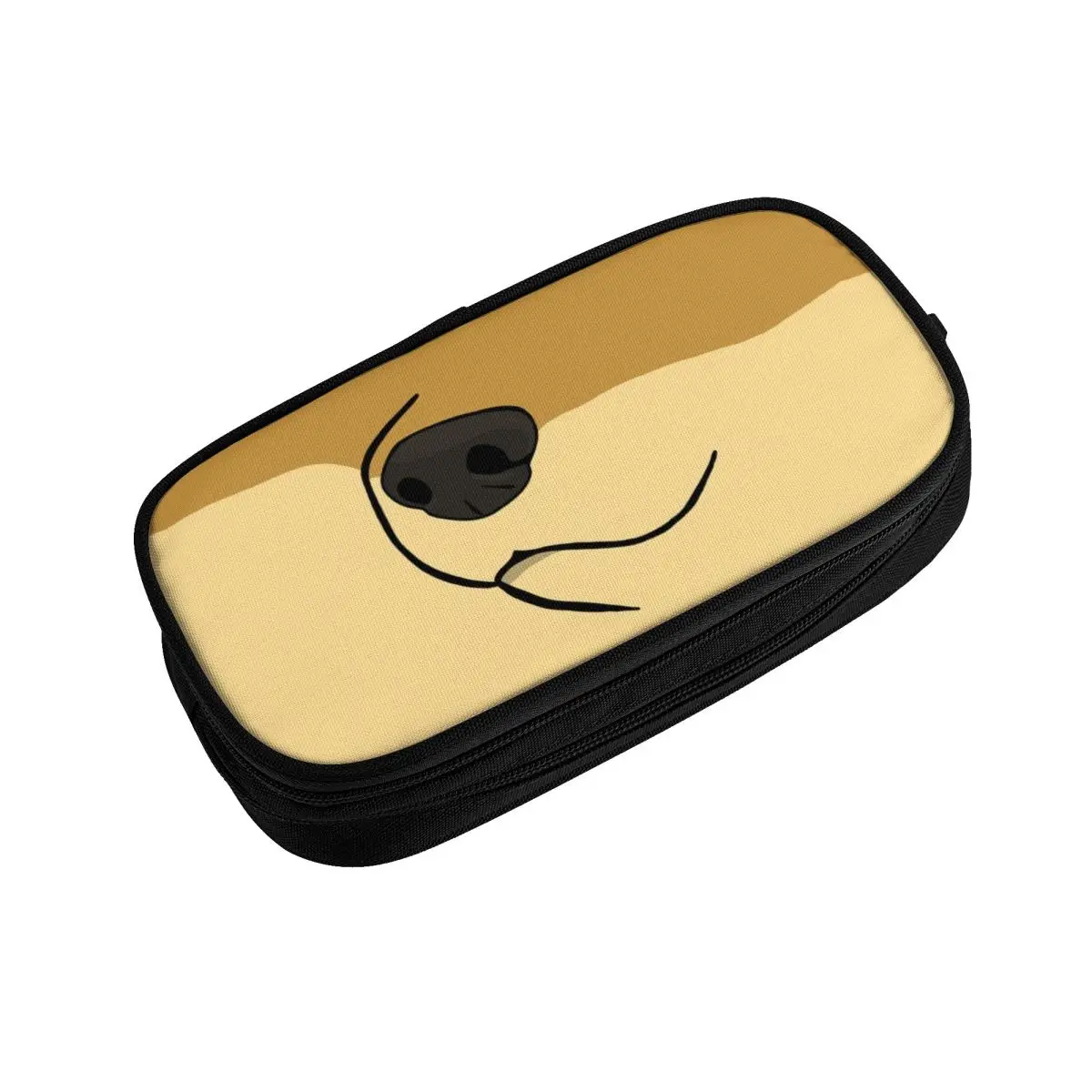 사용자 정의 Shiba Inu Doge Meme 한국어 연필 케이스 대용량 Kawaii 일본 사냥 개 연필 가방 파우치 학생 문구