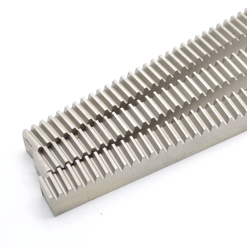 1 Set 304 Stainless Steel Rack Rail Spur Gear Straight Rack 1 Module 20 Teeth Hole 6-10mm Pinion CNC Parts Can Be Customized