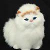 Real Hair Electronic Pets Cats Dolls Simulation Animal Cat Toy Meowth Children's Cute Pet Plush Toys Model Ornaments Xtmas Gift 3