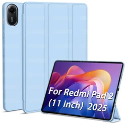 Sleek Lightweight Folding Tablet Case with Auto Sleep/Wake and Anti - Drop Protection for Redmi Pad 2 11 - inch (Light Blue)