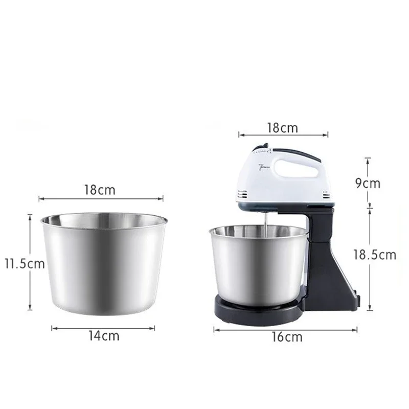 110V/220V Stand Food Mixers Kitchen Electric Food Blender Desktop Egg Whisk Cream Cake Dough Kneader Milk Frother Food Processor 6
