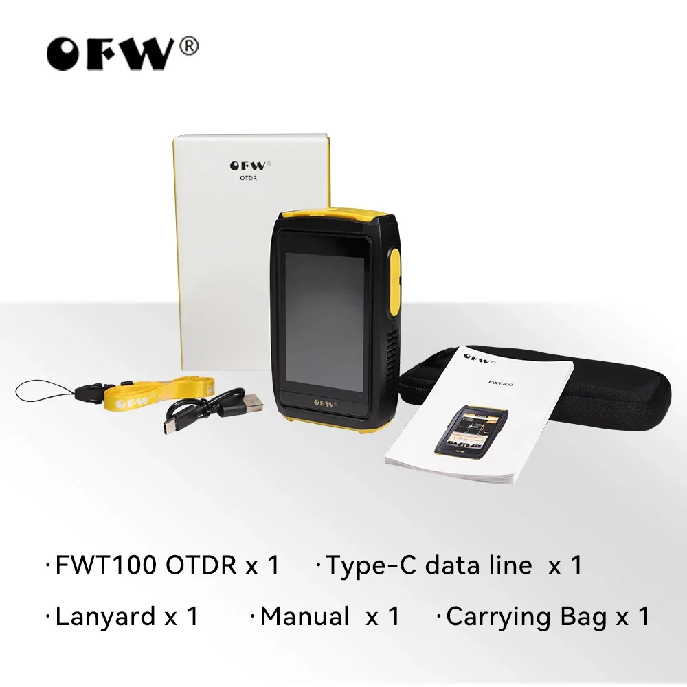 OFW MiNi OTDR Active Fiber Testing Optical Fiber Reflectometer 1550nm 20dB Event Map OPM VFL OLS For 80km Fiber Ethernet tester