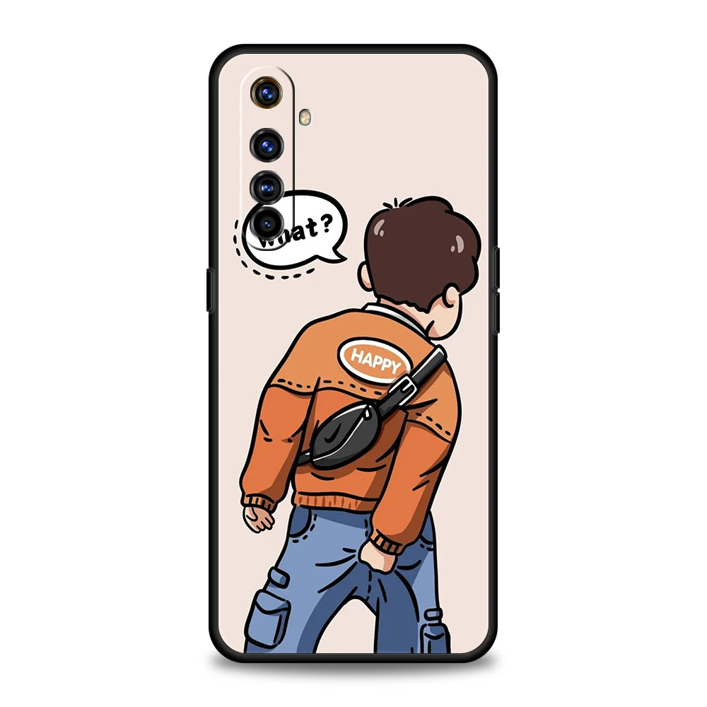 Whimsical Cartoon Character Soft TPU Phone Case Cover