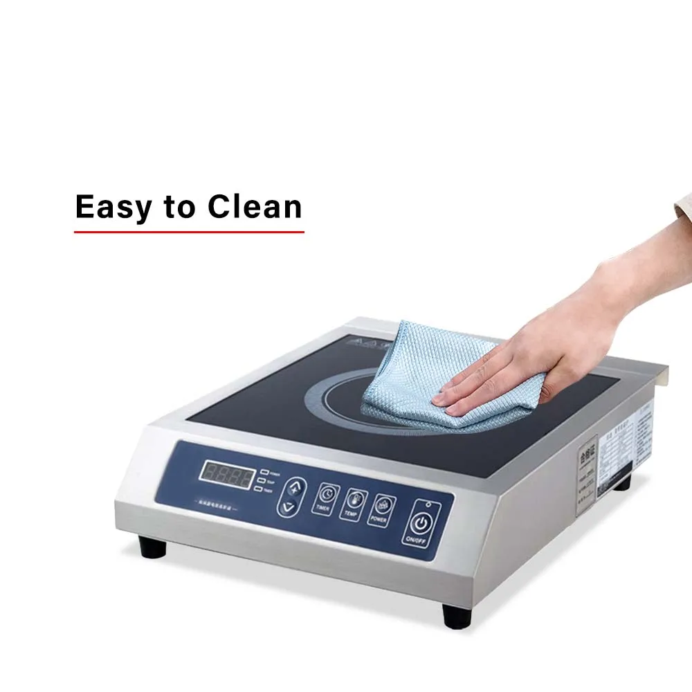 ZD01 Induction Cooktop Induction Cooker Stainless Steel Commercial Grade Countertop Cooker Portable Electric Burner