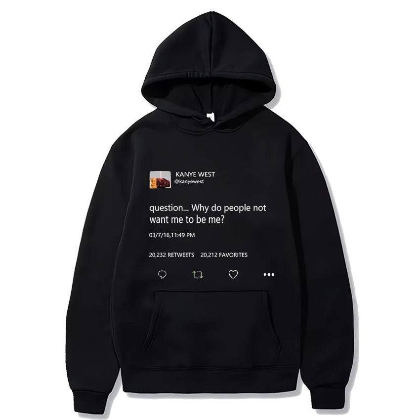 Kanye West vintage Print Hoodie Sweatshirt Autumn Winter Fashion Men Women Pullover Streetwear Fleece Unisex Long sleeve hoodies