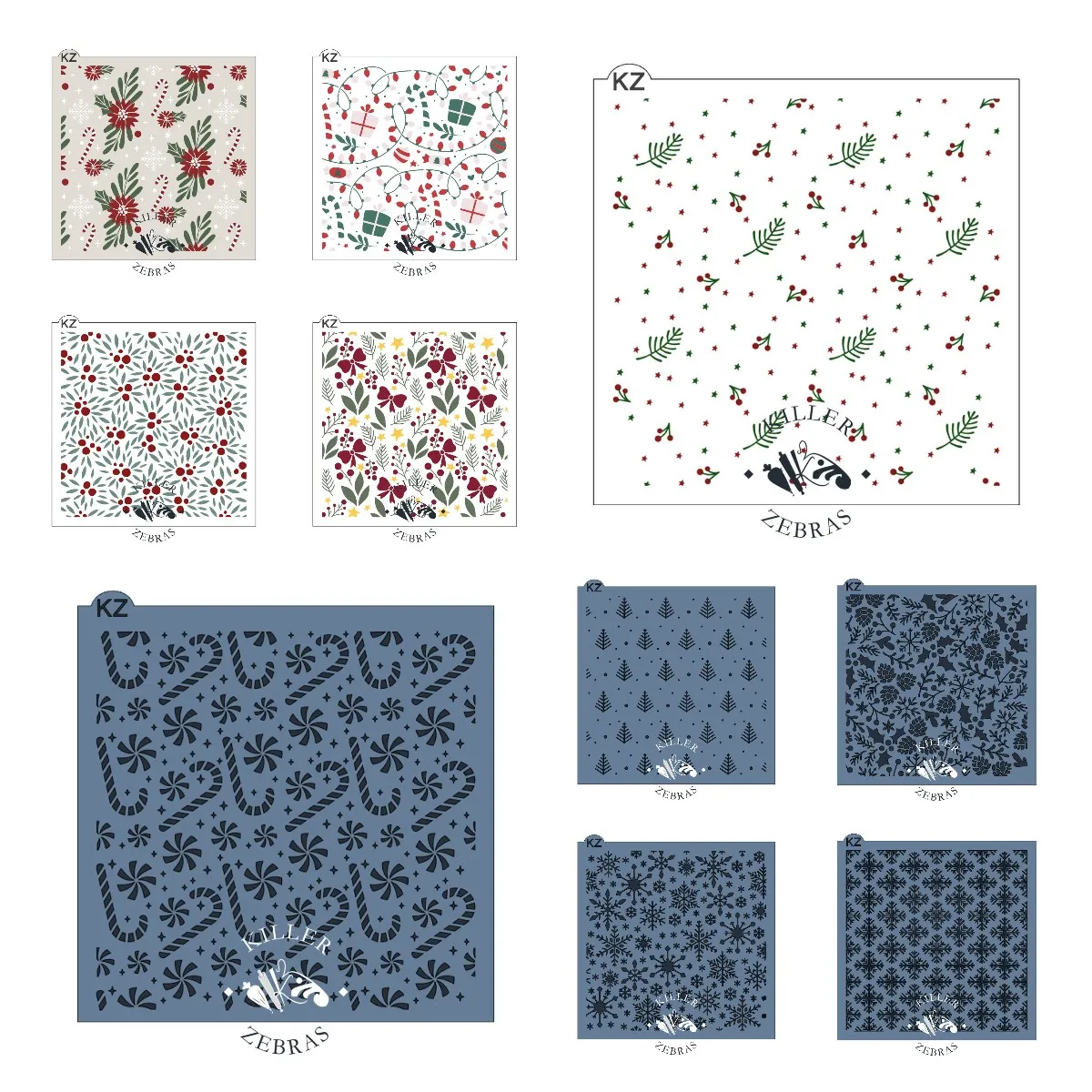 

Holly Christmas Deep in the Forest New Arrival Holiday Decoration Layering Chart Scrapbooking Embossing Greeting Card Snowflakes
