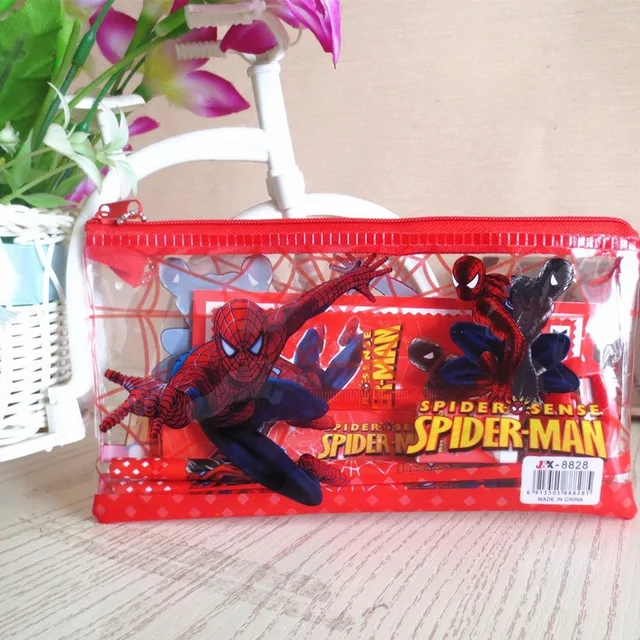 Anmei Figure Spiderman Stationery Set Frozen Elsa Children's Cartoon ...