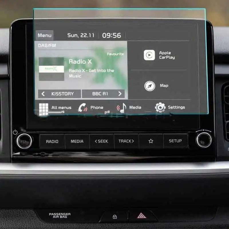

Tempered Glass For Kia Stonic 2021 2022 8 inch Car Infotainment Radio GPS Navigation Media System Screen Protector Film