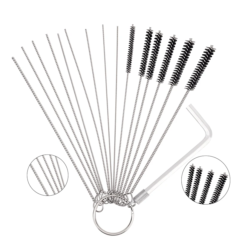Carburetor Cleaning Kit Needles Brushes Set For Motorcycle Carb Jet Clean  Tool