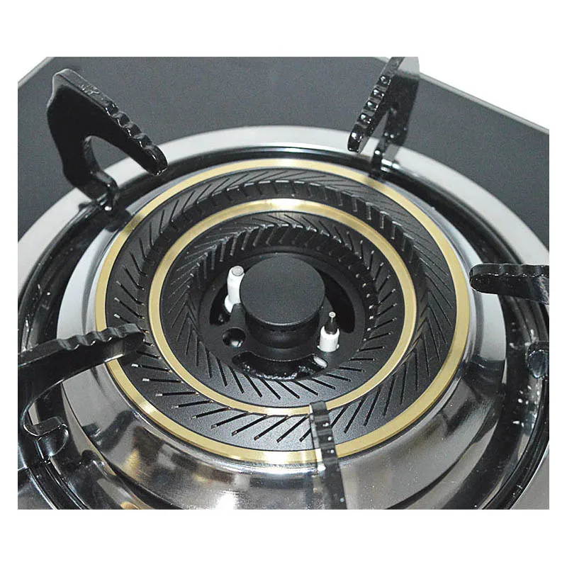 Natural Gas Stove Liquefied Gas Stove Household Tempered Glass Embedded Pulse Ignition Single Head Stove Copper Fire Cover 5