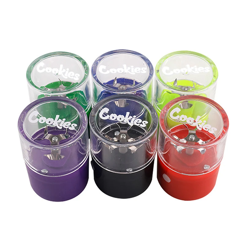 1pc Protable Cookies Electric Herb Grinder Tobacco Shredder Auto