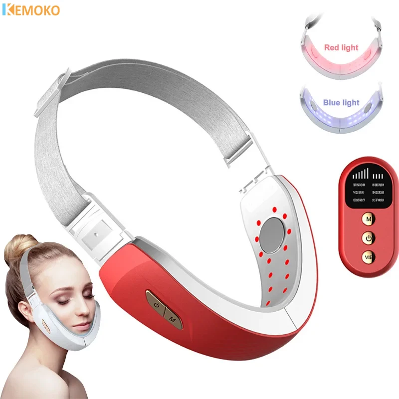 V Face Facial Lift Belt Machine Electric V-Line Up Face Massage Led Face Skin Lifting Rassodante Dispositivo Di Bellezza Doppio Mento Riduttore