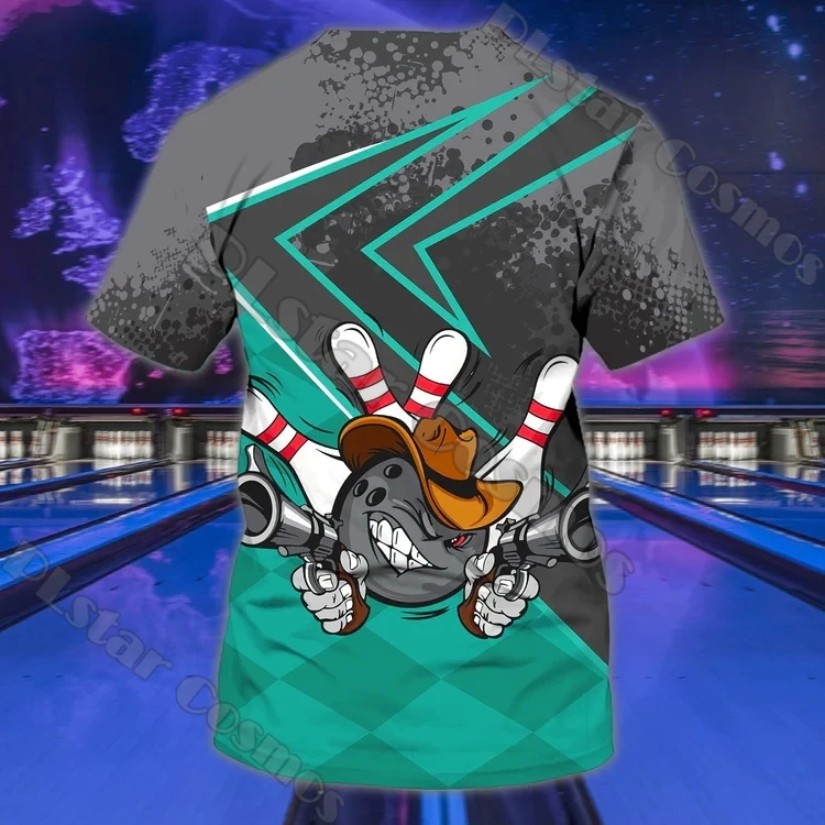 Sommer Neueste Mens t shirt Personalisierte Name Bowling Team 3D Volle Gedruckt Unisex Casual T-shirt Geschenk Für Bowling Liebhaber DW206 – Detail 13