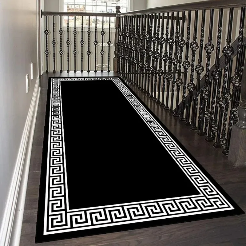 

Nordic Modern Corridor Carpets Long Hallway Area Rug Geometry Bedroom Living Room Decoration Rugs Aisle Mat Anti-slip Floor Mats