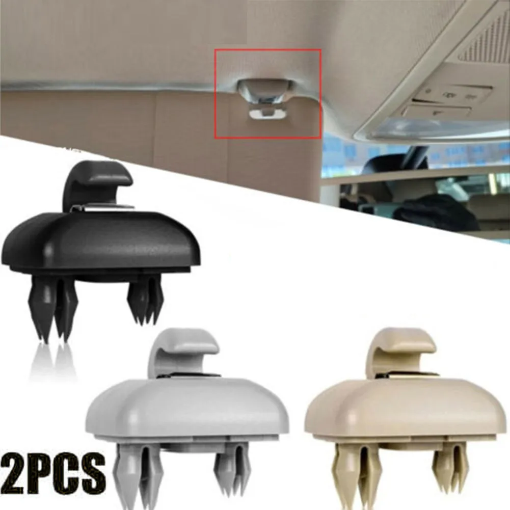 2pcs Sun Visor Hook Clip Holder 8u0857562 8e0857562 For Audi A1 A3 A4