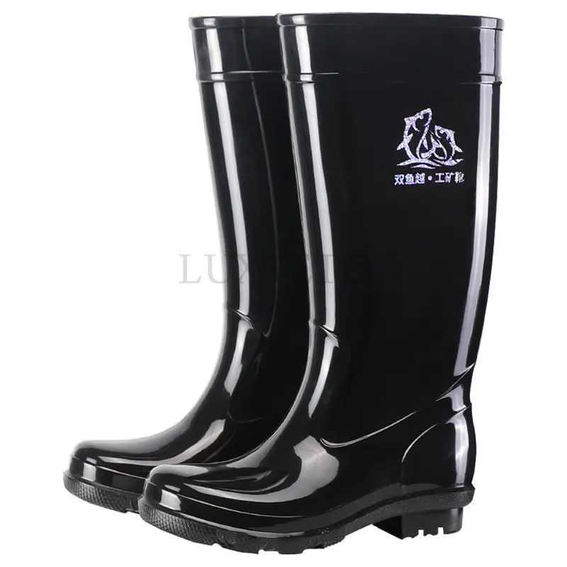 RainBootsMensMidtubeRainBootsNonslipWaterproofBootsConstructionSiteLabor