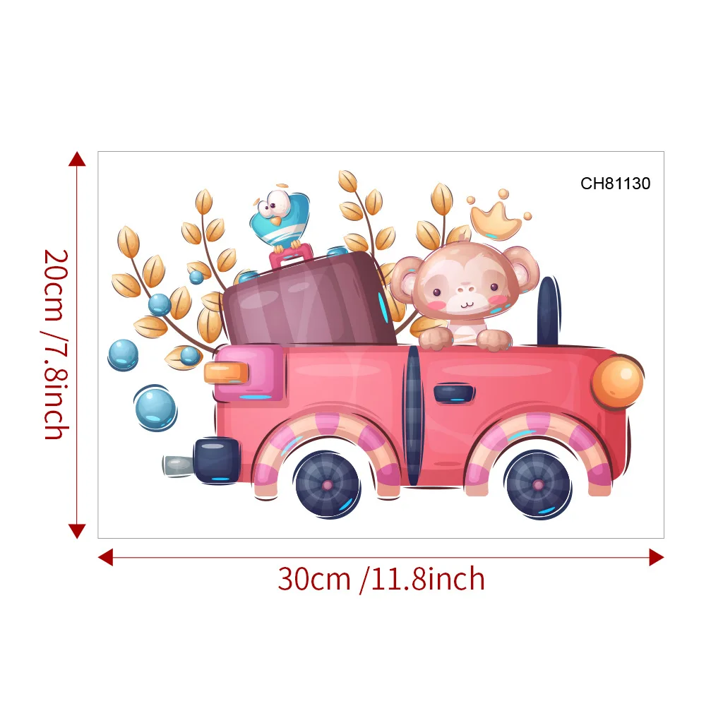Cartoon Cute Personality Toilet Stickers Child Urination Toilet Lid WC Door Sticker Removable Decor Paper Household S9