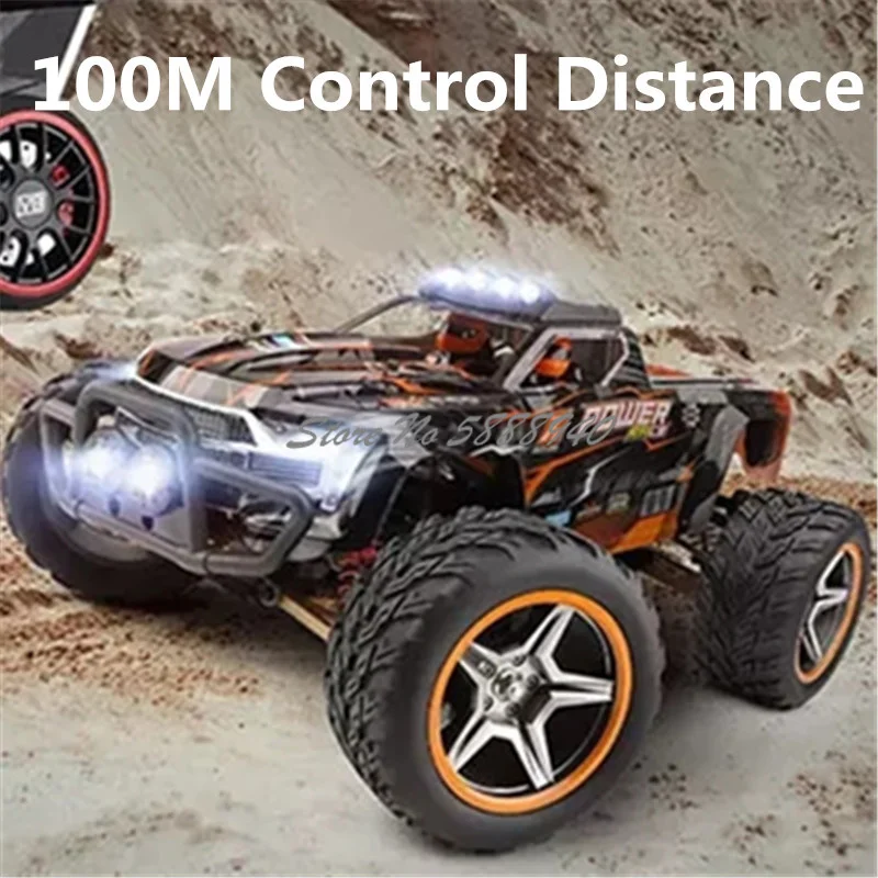 Brushless Power High Speed RC Car 1:10 4WD 60KM/H Metal Gear LED Searchlight Four Wheel Independent Suspension Radio Control Car 3