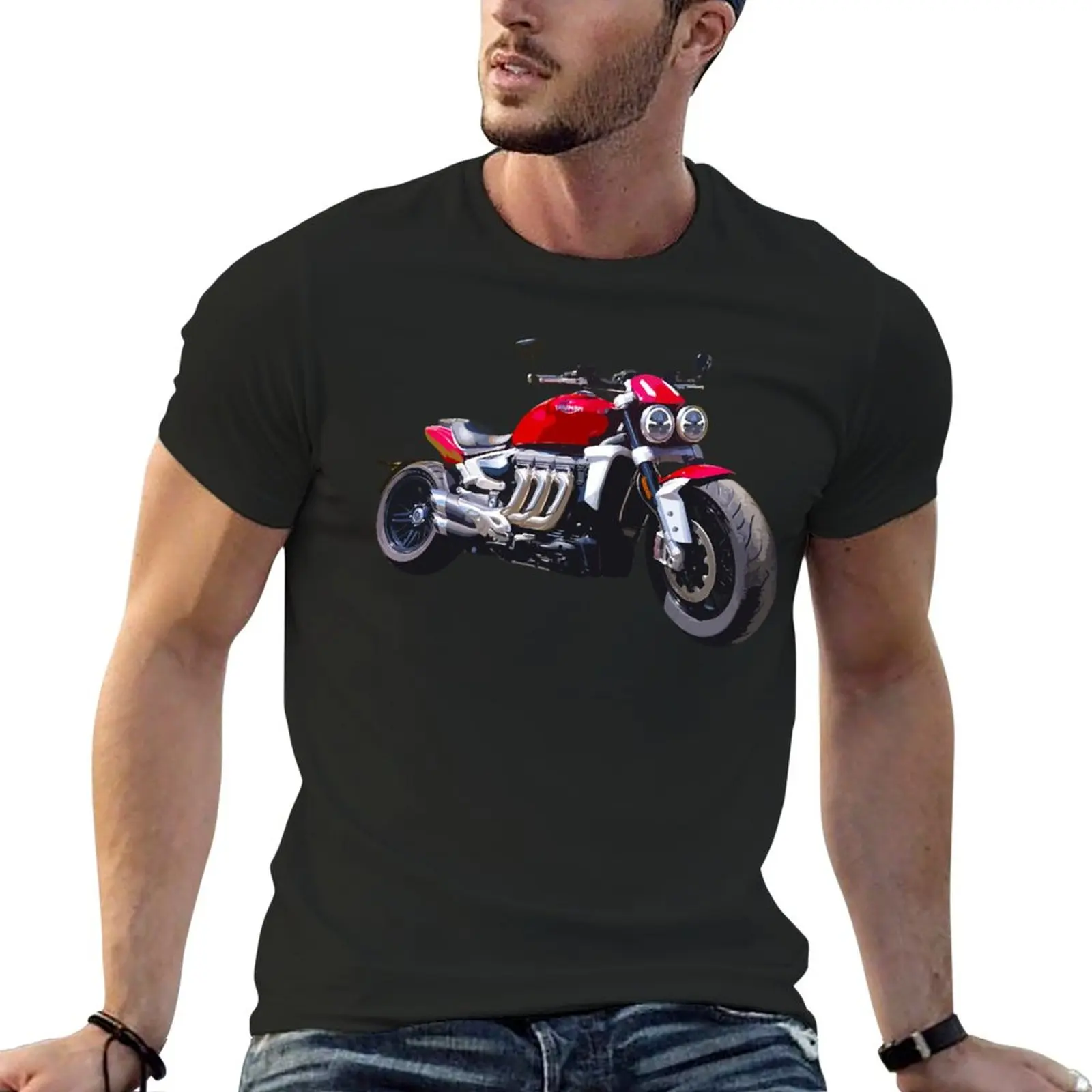 

New Rocket 3 T-Shirt hippie clothes funny t shirt oversized t shirts black t shirt mens graphic t-shirts