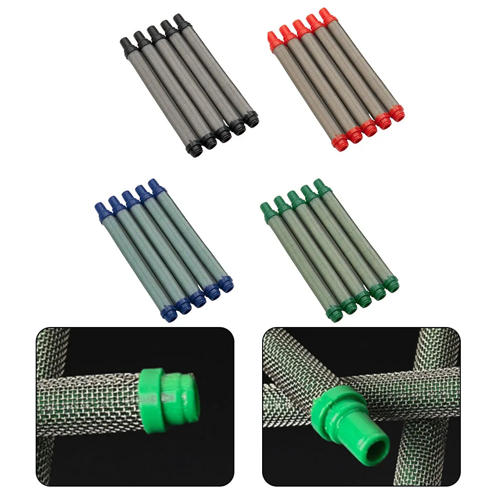 

5 Pcs Airless Spraygun Filters Spraying Machine Accessories Airless Filter Airless Gun Filter 30-200Mesh Airless Paint Parts