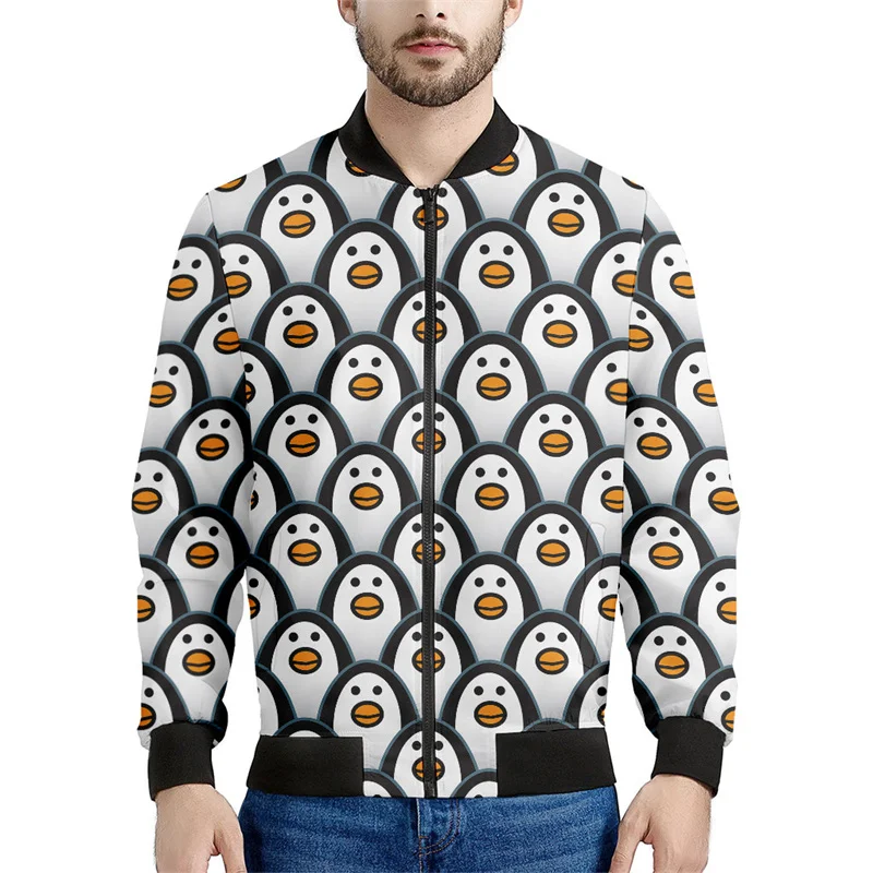 Cartoon-3d-Printed-Penguin-Zipper-Jacket-For-Men-Cute-Animal-Graphic ...