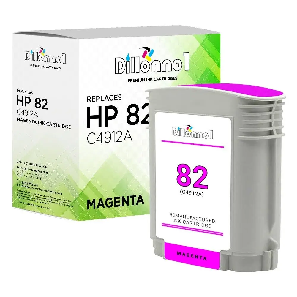 

For HP 82 For HP C4912A 82 Magenta Color Ink Cartridge