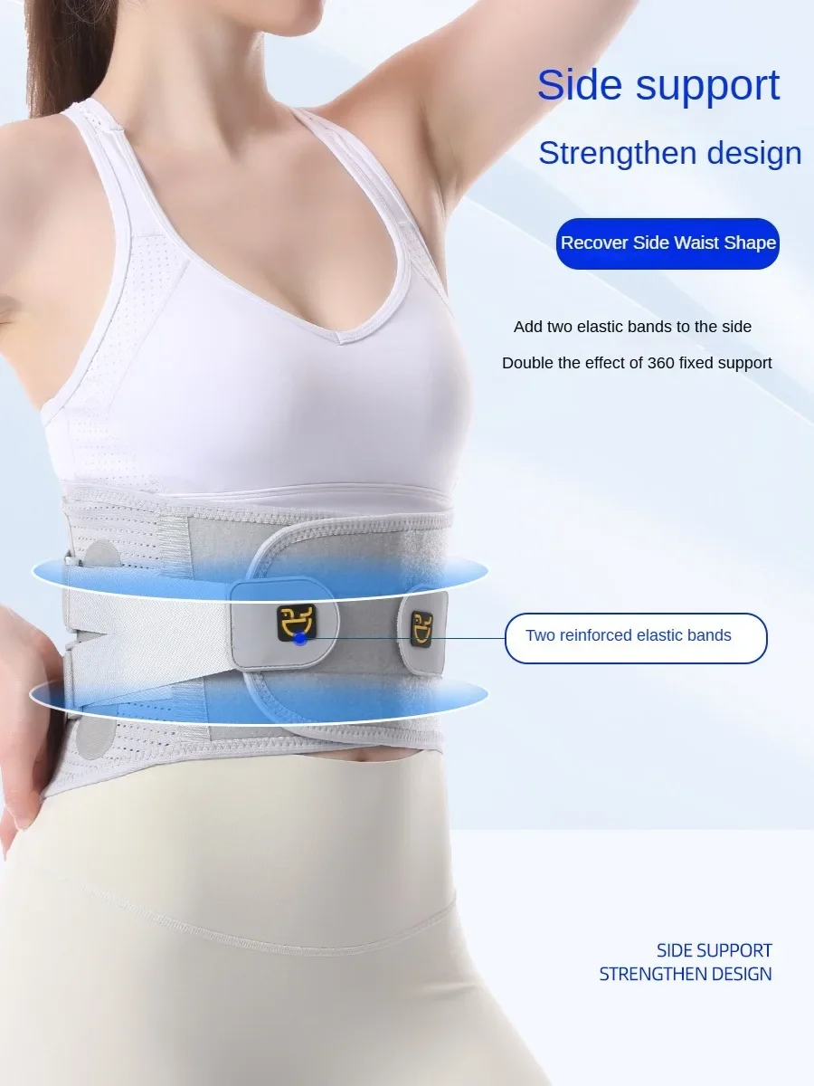 Back Brace Support Belt-Lumbar for Back Pain,Sciatica,Scoliosis,Herniated Disc Adjustable Straps-Lower with 3 Pads for Men&Women