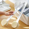 2023New Bath Brush Long Handle Exfoliating Scrub Skin Massager Exfoliation Bathroom Brush Back Body Bath Shower Cleaning Brushes 2