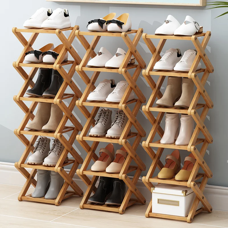 Shldybc Multi Layer Creative Shoe Rack Household Small Shoe Cabinet  Economic Dormitory Door Shoe Rack Installation Free Folding Shoe Cabinet,  Clothing