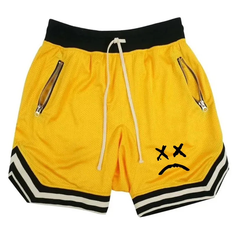 Description Picture 5 of itemLil Peep Cry Basketball Shorts Male Casual Sports Shorts Mesh Fitness Short Trousers Breathable Five Points Pant Running Clothes