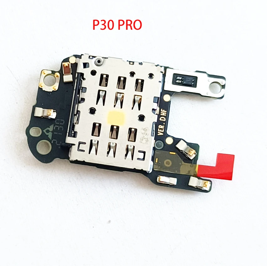 10pcs-originale-sim-card-reader-holder-flex-cable-mic-microfono-board-per-huawei-p30-pro