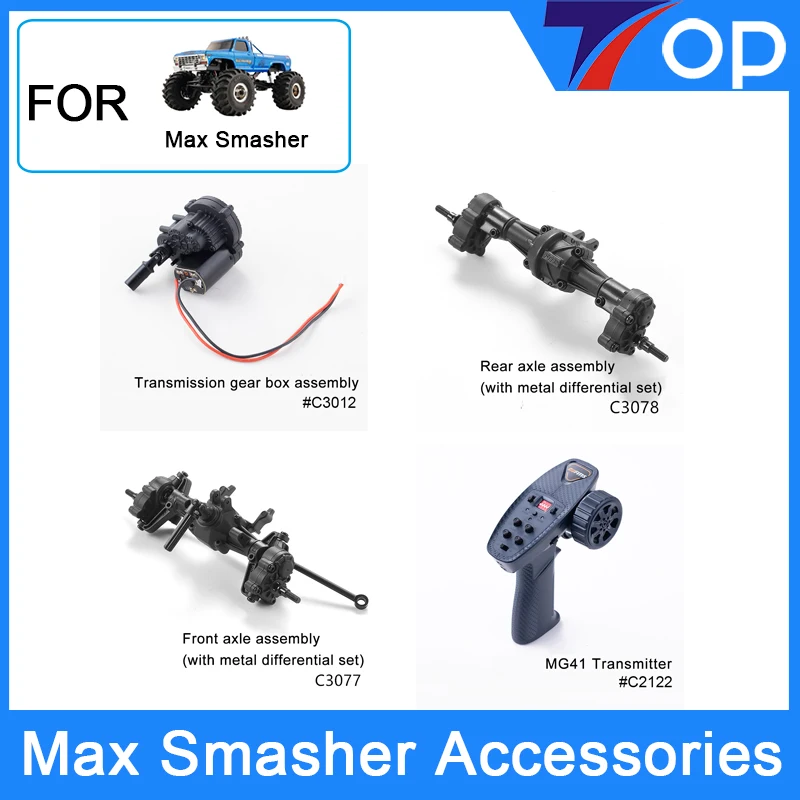 Fms 1/24 Power Wagon Max Smasher K5 Fcx24 Ricambi Originali Motor Gear Box Trasmettitore Ricevitore Assale Posteriore Anteriore