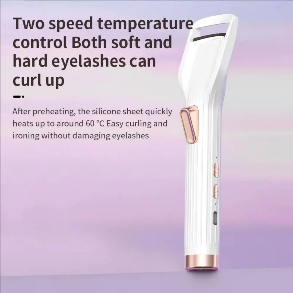 2 in 1 전기 속눈썹 컬러 충전식 화상 방지 보호 기능이 있는 열선 속눈썹 컬러 빠른 가열, 오래 지속되는 컬링