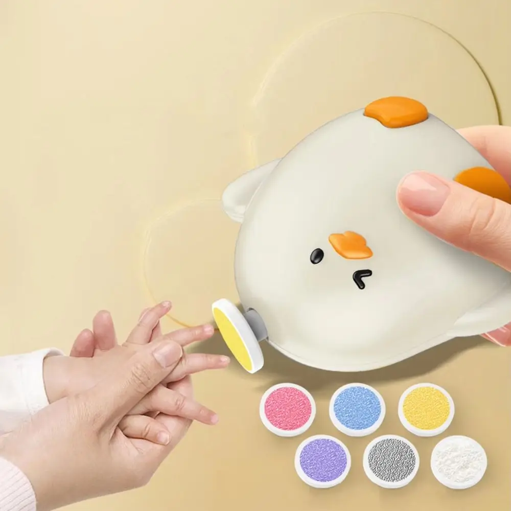 Cartoon Electric Baby Nail Trimmer Chicken Shape Portable Baby Nail Clipper Automatic BPA-Free Electric Nail Clipper