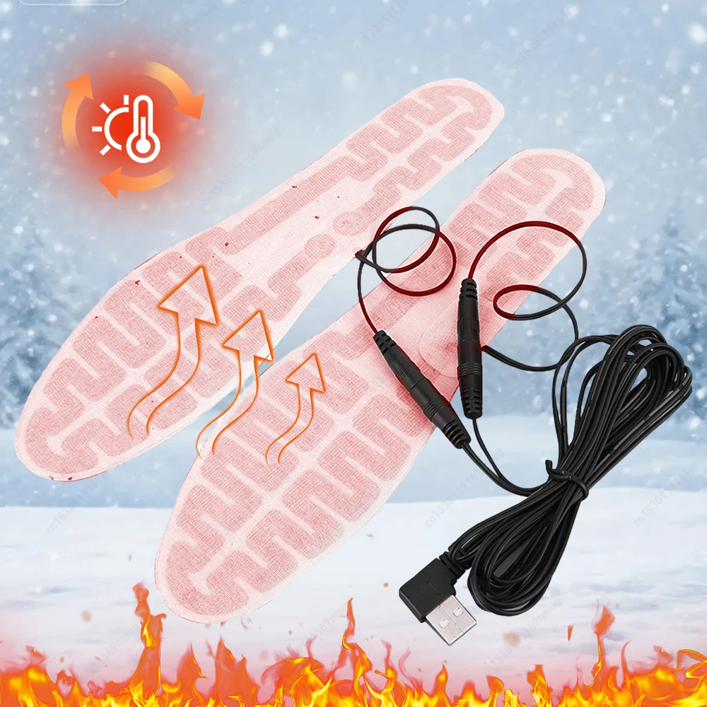 USB Heated Shoe Insoles Electric Foot Warming Pad 10W Winter Outdoor Sports Heating Insole for Men and Women USB Heated Shoe Insoles Electric Foot Warming Pad 10W Winter Outdoor Sports Heating Insole for Men and Women
