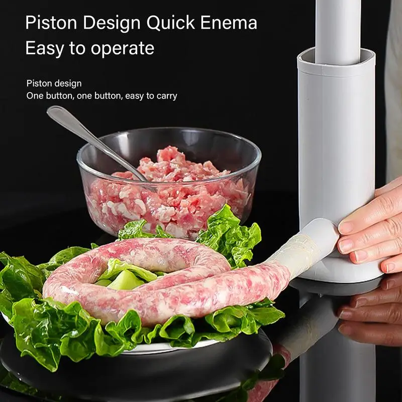 Vertical Sausage Meat Stuffer 2 In 1 Manual Meatball Filler Sausage Maker Tool Homemade Meat Maker Kitchen Supplies sausage stuffer,meatball maker