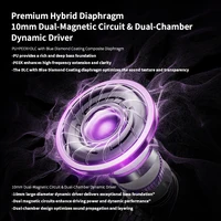 KBEAR Tourbillon-Pro TB-PRO in-Earphone 10mm DD High Resolution TypeC HIFI Wired Earbuds PU+PEEK+DLC Composite Diaphragm - Image 5