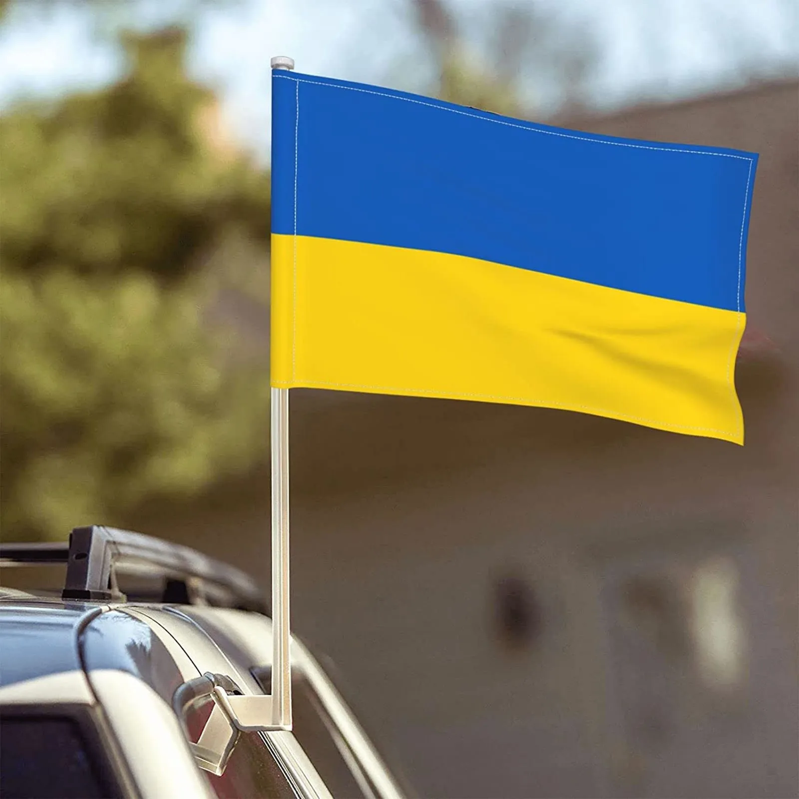 Украинский флаг синий желтый украинский двусторонний для автомобиля