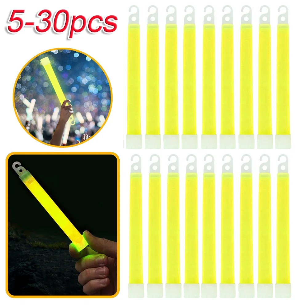 5-30pcs Glow Sticks Military Survival Kit Glowing Stick Ultra Bright Emergency Light Sticks for Camping And Emergency Survival Earthquake