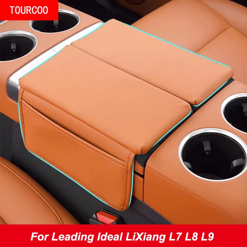 

For Leading Ideal LiXiang 2022 2023 L7 L8 L9 Protective Sleeve Of Central Control Armrest Box Stores Storage Bag Accessories