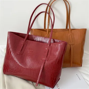 حقيبة حمل بسيطة ذات سعة كبيرة للنساء حقيبة كتف متعددة الاستخدامات، حقائب يد شعبية، مثالية للاستخدام اليومي 2