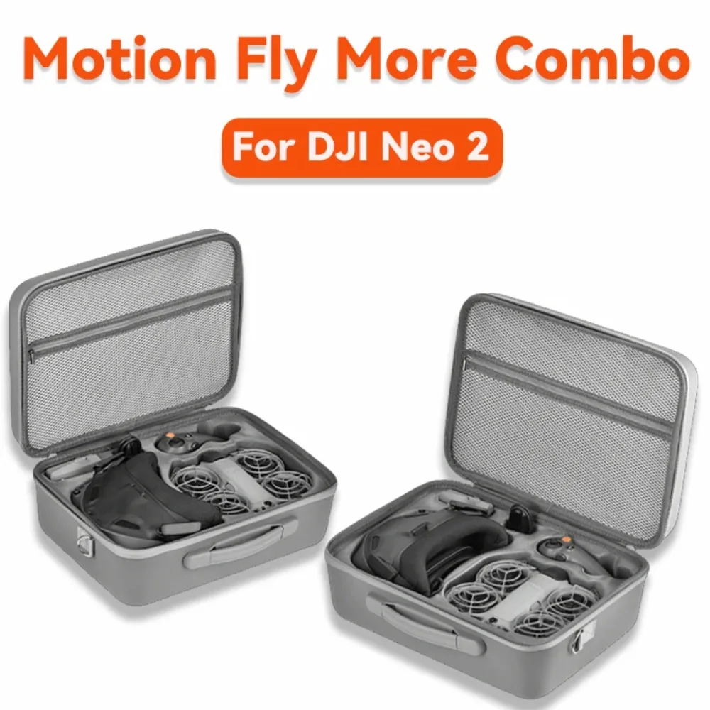 DJI Neo 2 Fly More 콤보용 휴대용 하드 EVA 보관 케이스, 보호용 여행용 가방, 드론 액세서리 정리함