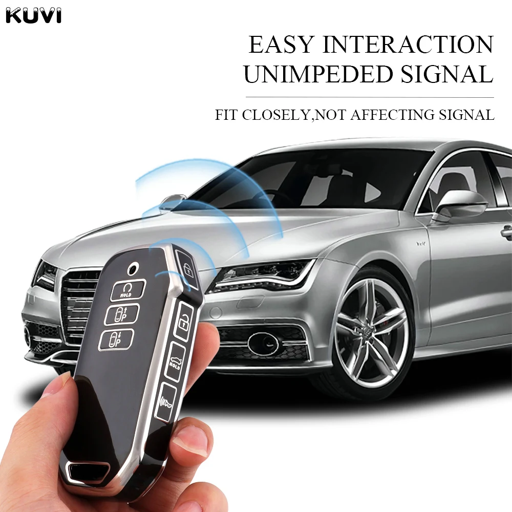 7-Button TPU Car Remote Key Case Cover for Kia Sorento MQ4 Keychain Protector Holder key case cover key case car key shell flip key fob shell
